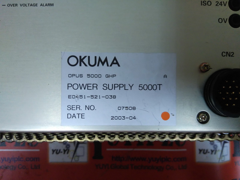 OKUMA OPUS 5000 LP POWER SUPPLY 5000T 電源ユニット OKUMA OPUS 5000